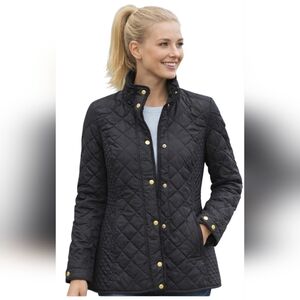 Women's Appleseed's Quilted Black Lightweight Puffer Jacket (SIZE: small)